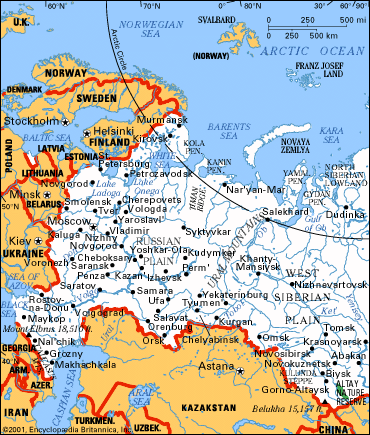 Bussola Escolar>Mapa>Rússia